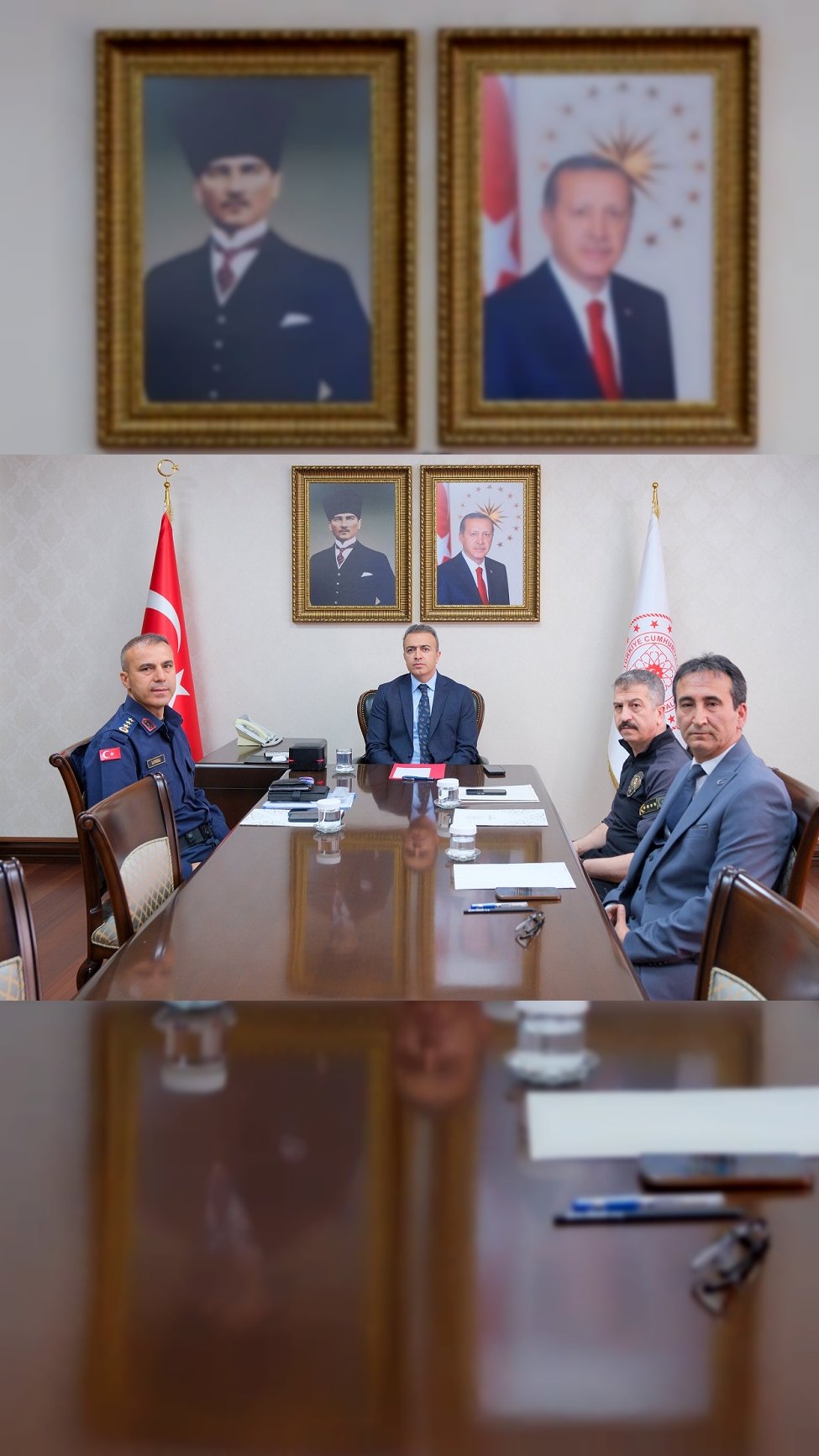 Vali ÇİÇEK VKS Üzerinden Gerçekleştirilen " Okul Güvenliği" Toplantısına Katıldı