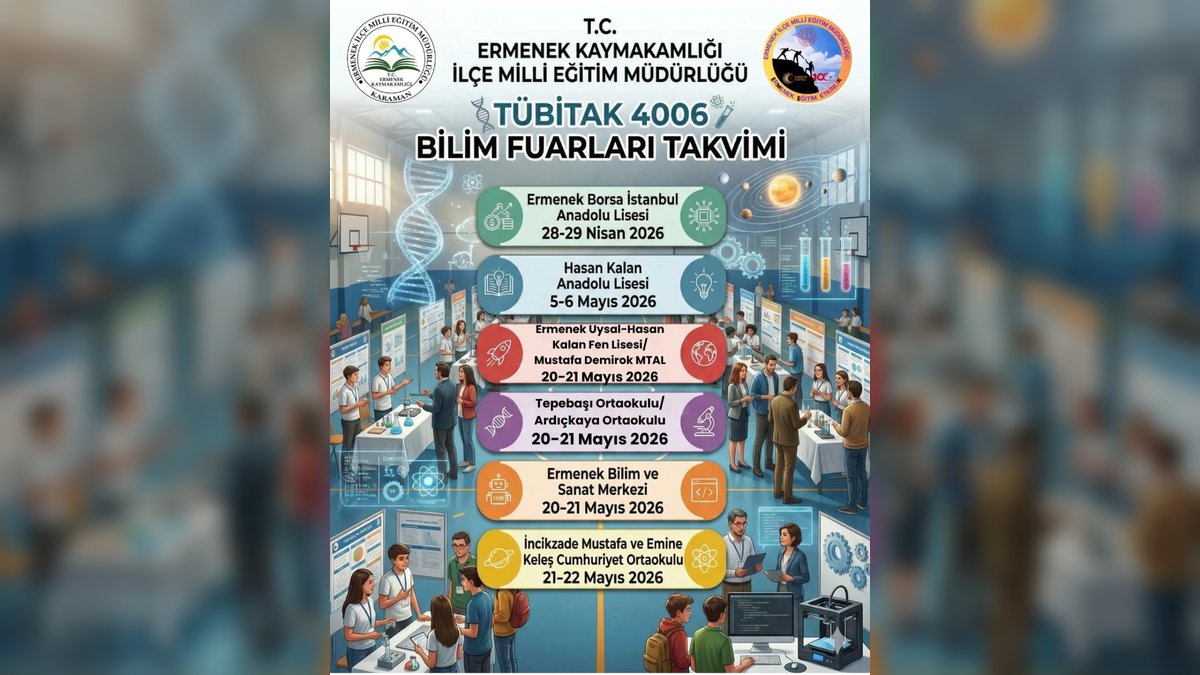 Ermenek'te Bilim Fuarları Başlıyor