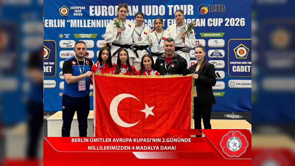 Türkiye Judo Federasyonu'ndan Berlin'de Büyük Başarı: Ümitler Avrupa Kupası'nda 8 Madalya!