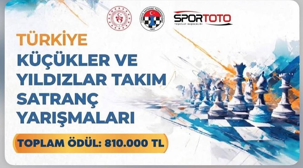 Karaman'da Küçükler ve Yıldızlar Takım Satranç Yarışmaları Başlıyor