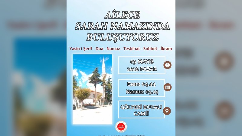 Karaman İl Müftülüğü'nden Ailelere Sabah Namazı Daveti