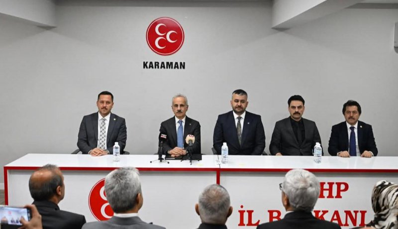 MHP Karaman İl Başkanlığı'ndan, Ulaştırma ve Alt Yapı Bakanı Uraloğlu'na Teşekkür - Görsel 2
