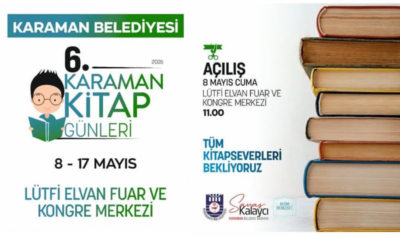 Karaman'da 6. Kitap Günleri Başlıyor: Yazarlar Okurlarla Buluşacak - Görsel 1