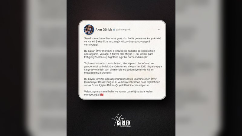 Bakan Çiftçi: Sanal Kumar Baronlarına ve Bahis Çetelerine Geçit Yok - Görsel 1