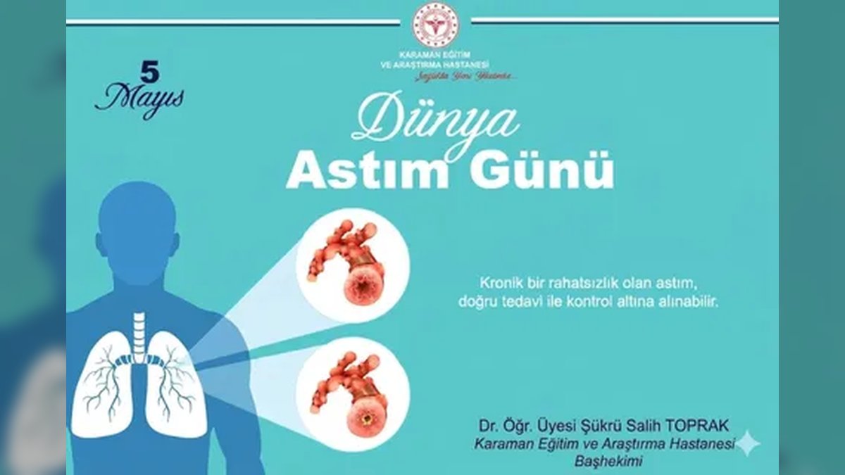 Karaman Eğitim ve Araştırma Hastanesi'nden Astım Uyarısı: Yaşam Kalitesini Kısıtlamayan Bir Hastalık
