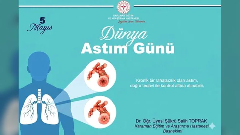 Karaman Eğitim ve Araştırma Hastanesi'nden Astım Uyarısı: Yaşam Kalitesini Kısıtlamayan Bir Hastalık