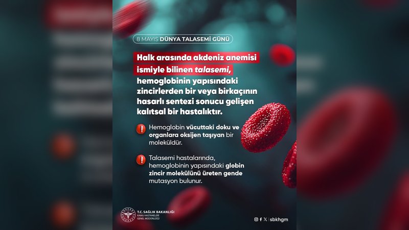 Talasemi Hastalığı Hakkında Önemli Bilgilendirme: Kamu Hastaneleri Genel Müdürlüğü'nden Açıklama