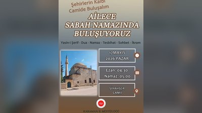 Karaman İl Müftülüğü'nden Ailelere Sabah Namazı Daveti