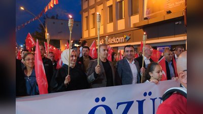 Karaman Valisi Çiçek, 749. Türk Dil Bayramı Fener Alayı'na Katıldı