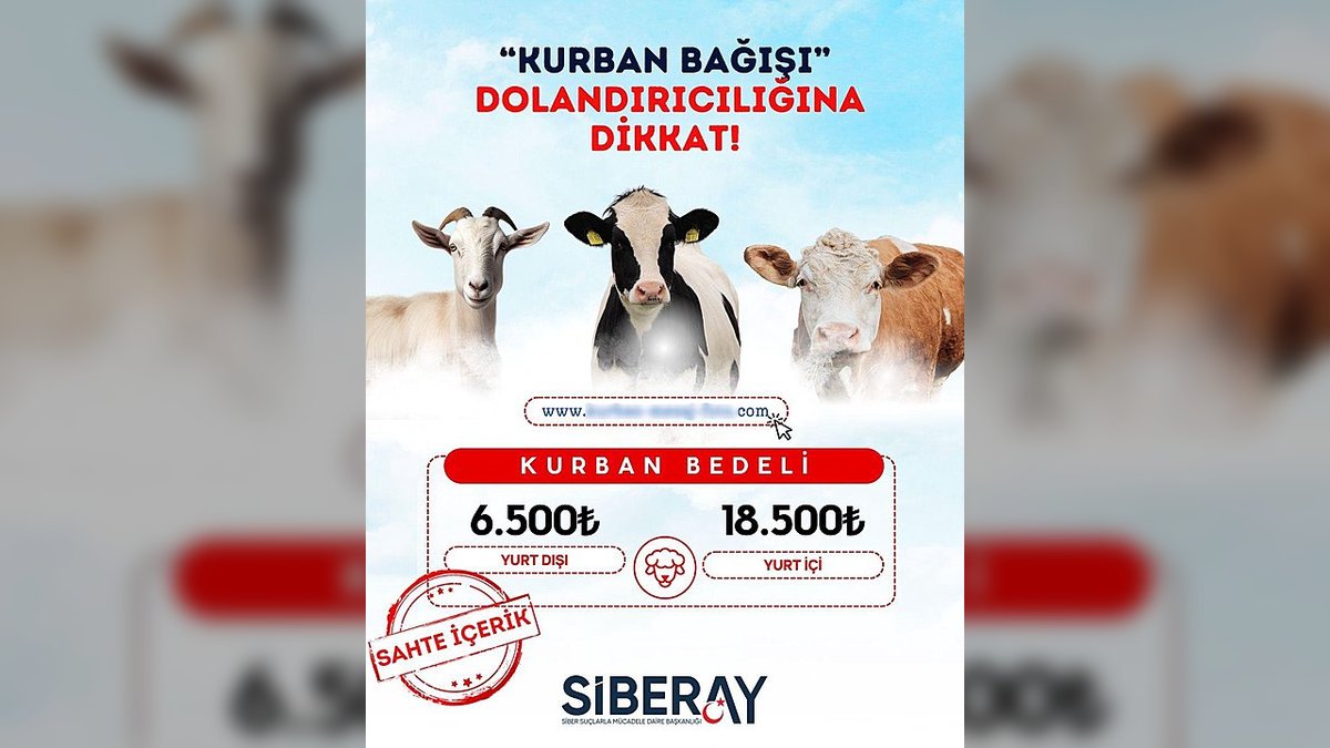 Siberay'dan Kurban Bağışı Dolandırıcılığı Uyarısı: Dikkat Edin!