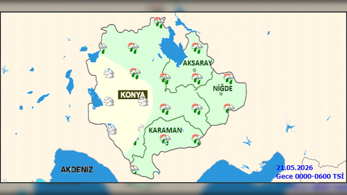 Karaman'da 5 Gün Boyunca Gökgürültülü Sağanak Yağış Bekleniyor