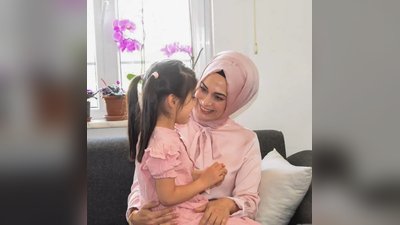 Karaman Valisi Hayrettin Çiçek'in eşi Berna Çiçek'ten Koruyucu Aile Ziyareti