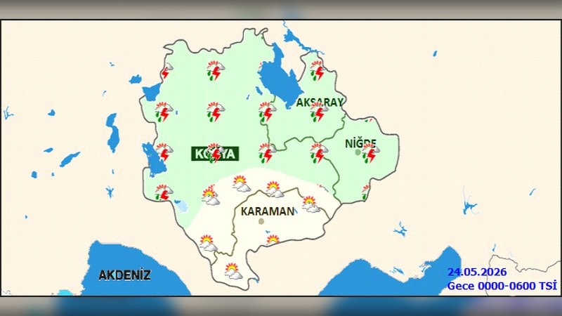 Karaman'da Gök Gürültülü Sağanak Yağış Bekleniyor - Görsel 1