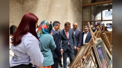 KYK Yurt Öğrencilerinin El Sanatları Sergisi Açıldı