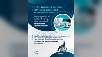 SGK'den Özel Diş Tedavisi Giderleri İçin Önemli Duyuru