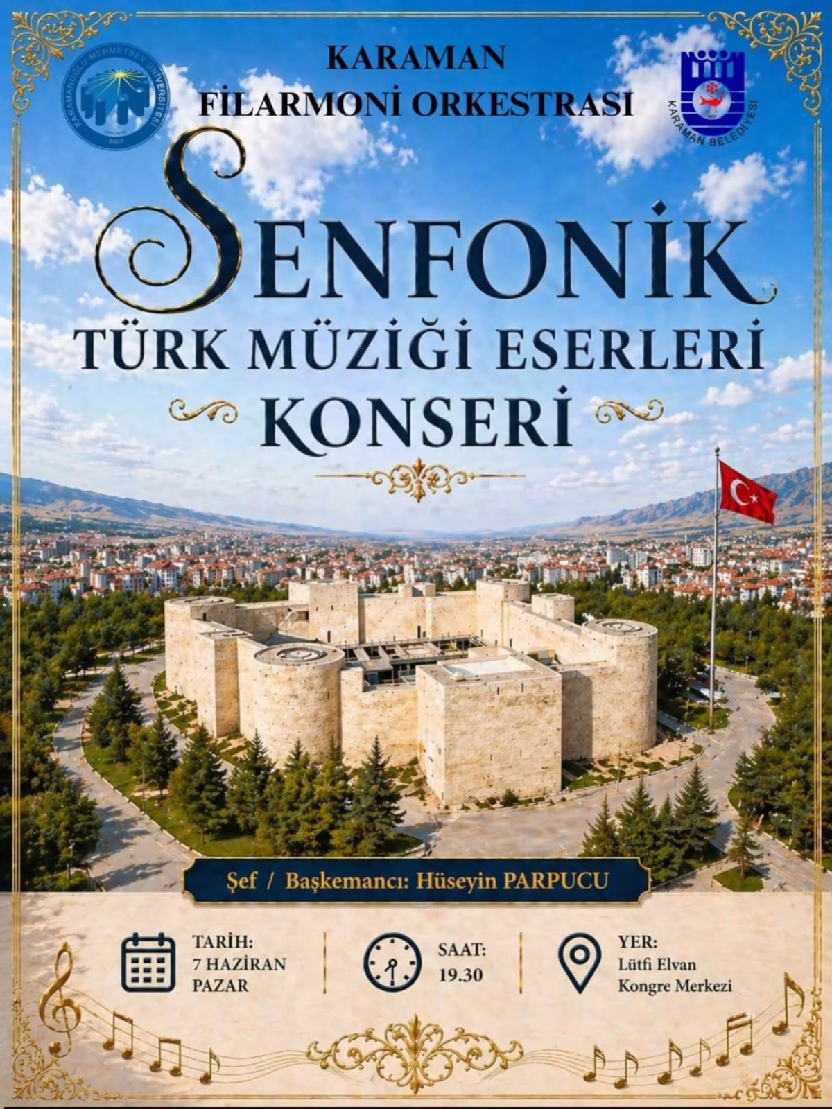 Karaman'da Dev İş Birliği: Senfonik Türk Müziği Konseri