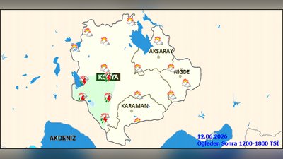 Karaman'da Hafta Sonu Yağış Bekleniyor: İşte 5 Günlük Hava Durumu