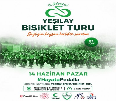 Karaman'da Yeşilay'dan Geleneksel Bisiklet Turu: Sağlıklı Yaşama Davet