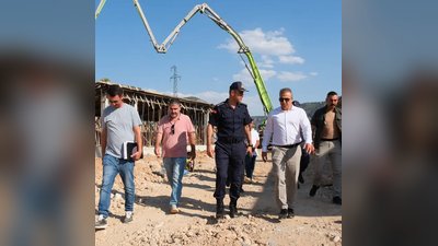 Vali Çiçek, Bucakkışla Jandarma Karakolu İnşaatını İnceledi