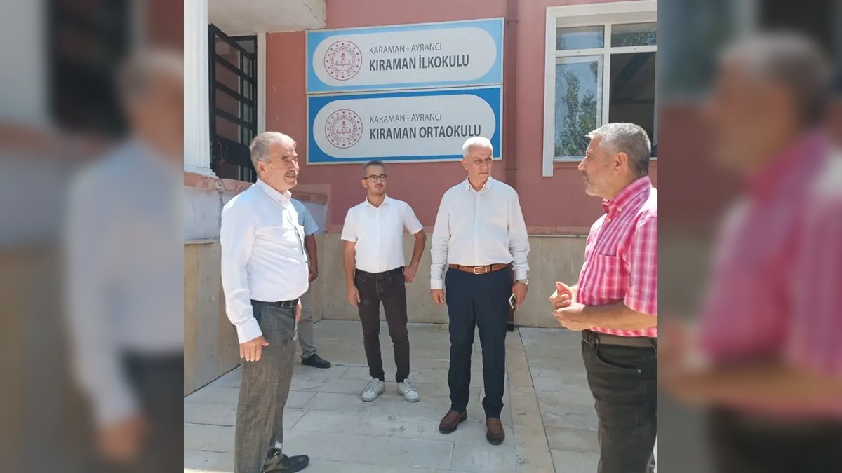 Karaman Milli Eğitim Müdürü Kılınç, Ayrancı'da Okul Hazırlıklarını İnceledi