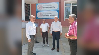 Karaman Milli Eğitim Müdürü Kılınç, Ayrancı'da Okul Hazırlıklarını İnceledi