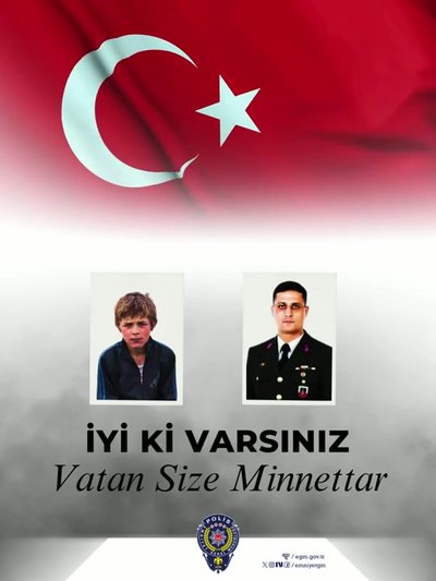 Emniyet Genel Müdürlüğü'nden Şehit Eren Bülbül ve Ferhat Gedik Mesajı
