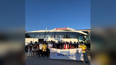 Karaman Gençlik Merkezi'nden Antalya Kampına Yolculuk Başladı