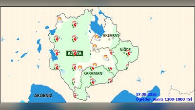 Karaman'da Bugün ve Haftanın Hava Durumu: Sağanak Yağış Bekleniyor