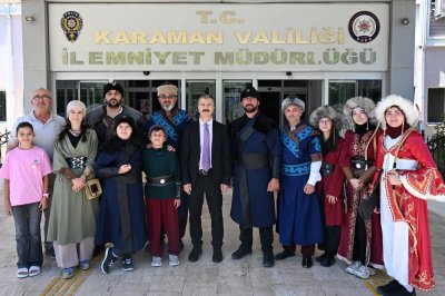 Karamanoğlu Mehmetbey Geleneksel Türk Okçuluğu Spor Kulübü'nden Emniyet Müdürü Turhan'a Ziyaret