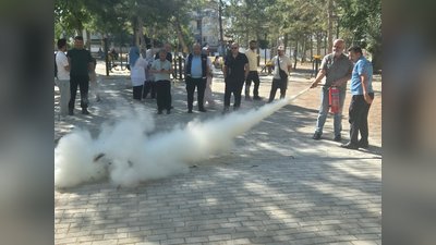 Karaman Aile ve Sosyal Hizmetler Müdürlüğü'nden Yangın Eğitimi ve Tatbikatı