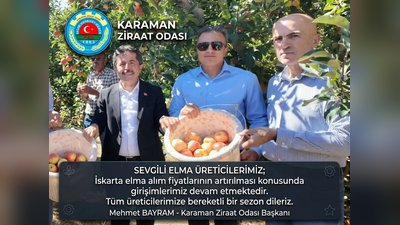 Karaman Ziraat Odası: Iskarta Elma Fiyatları Üreticiyi Mağdur Ediyor