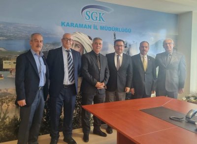 Polis Emeklileri Derneği'nden Karaman SGK İl Müdürü'ne Ziyaret