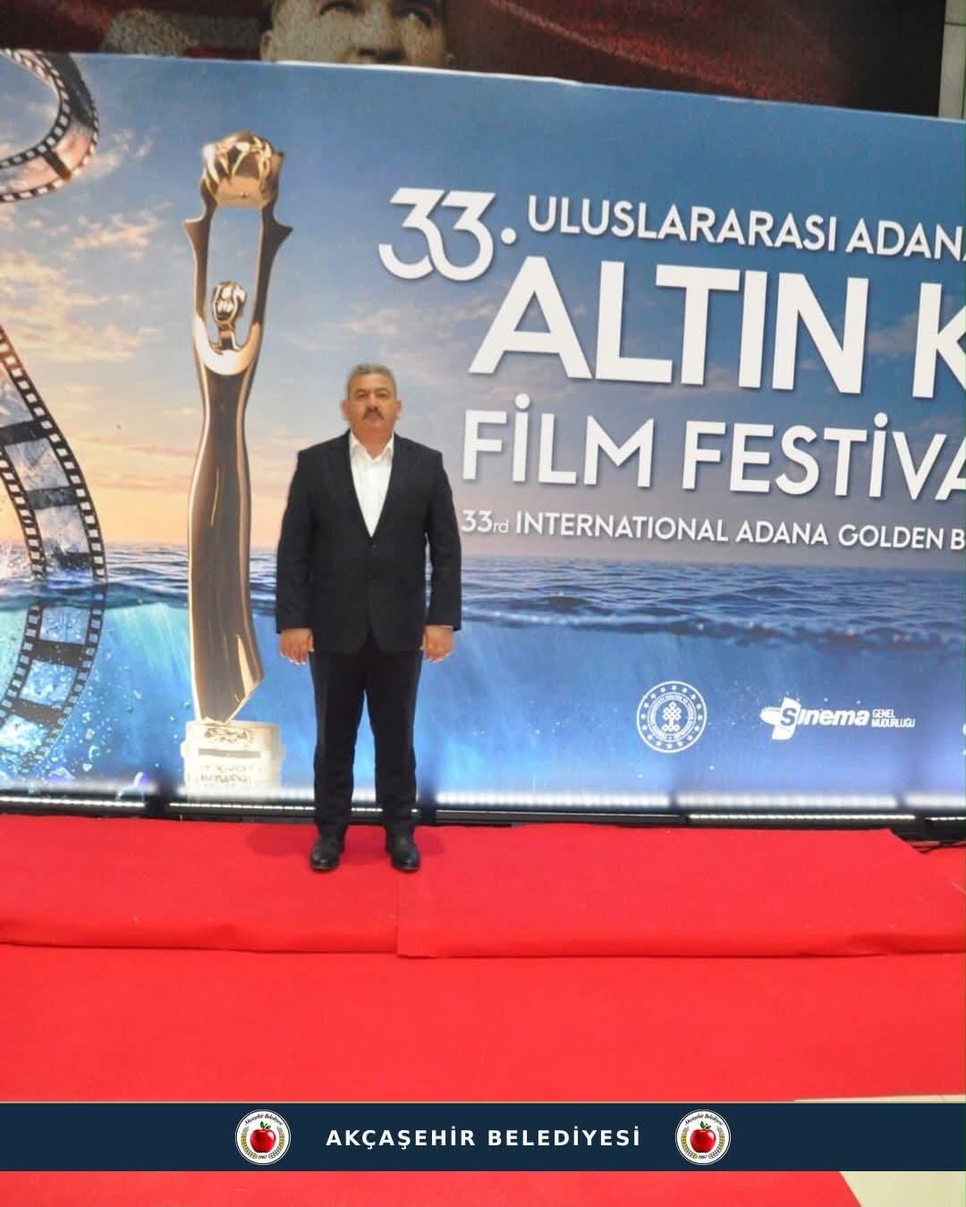 Akçaşehir Belediye Başkanı Soner Yeşildaş, Adana Altın Koza Film Festivali'ne Katıldı