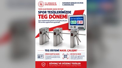 Karaman Spor Tesislerinde TEG Dönemi Başladı: Güvenli ve Hızlı Geçiş