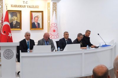 Karaman'da Okul Güvenliği İçin Kapsamlı Toplantı Yapıldı