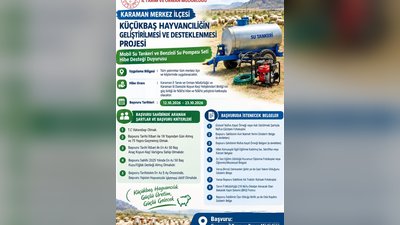 Karaman'da Küçükbaş Yetiştiricilerine Yeni Destek Başladı