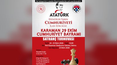 Karaman Satranç Turnuvası Maçları Canlı Yayınlanacak
