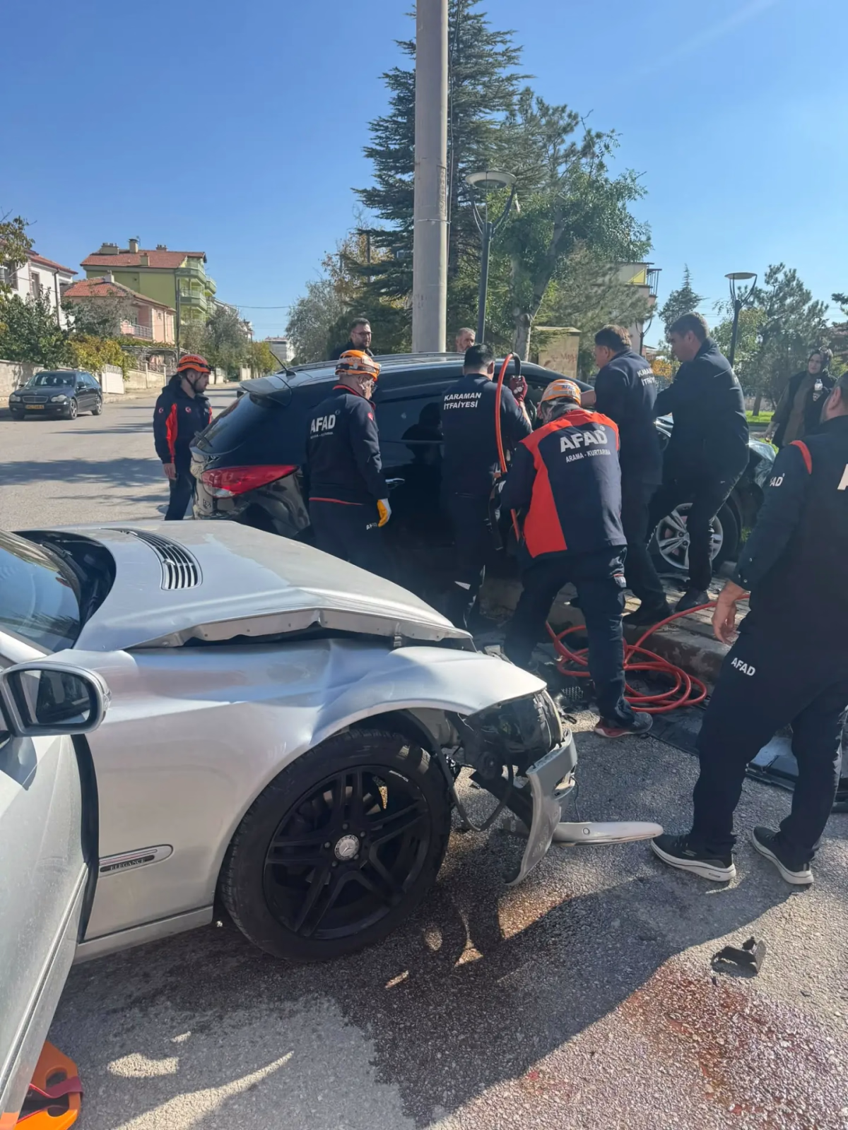 Karaman'da trafik kazası: 2 yaralı