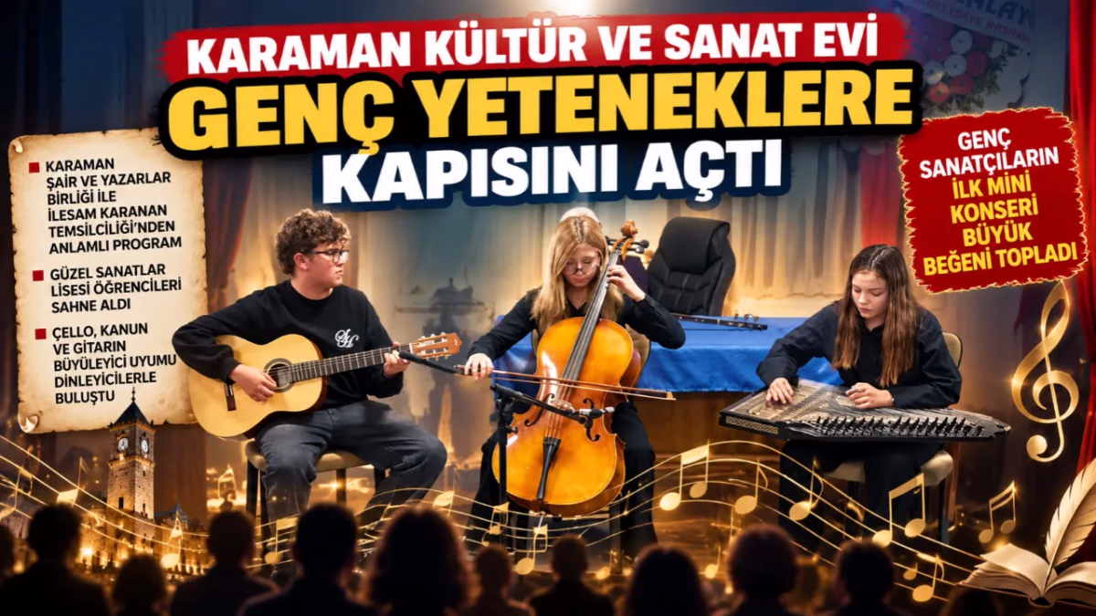Karaman Kültür Ve Sanat Evi Genç Yetenekleri Ağırladı