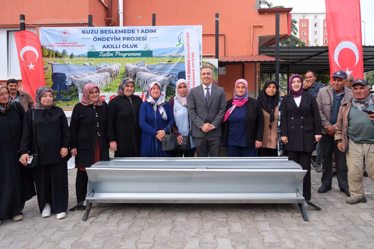 Karaman'da Küçükbaş Üreticilerine Akıllı Yemlik Desteği