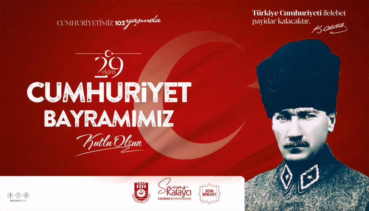 Başkan Kalaycı’dan Cumhuriyet Bayramı Mesajı